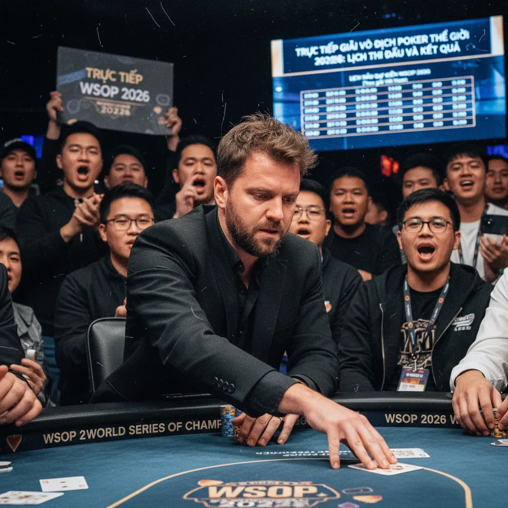 Các tay chơi poker chuyên nghiệp đang tập trung tại bàn đấu